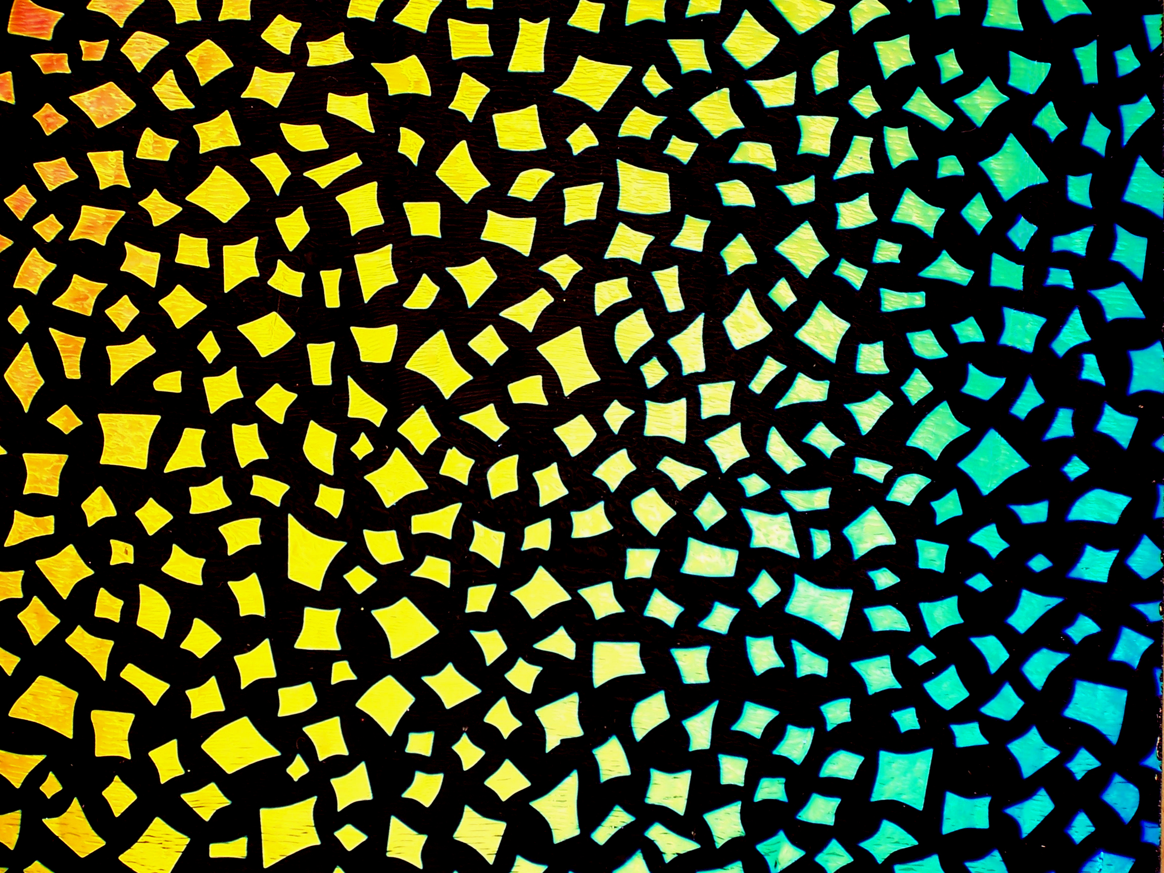 CBS Dichroic Borderline Confetti Rainbow vetro fusione multi