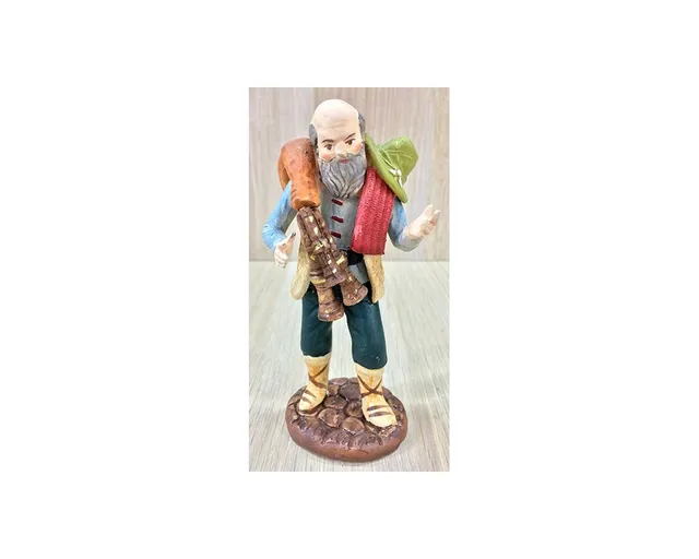 Ditta Montanini Pastori terracotta T1210 zampognaro 12cm presepe