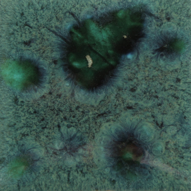 Mayco Jungle Gems Peacock Green smalto ceramica cristalli verdi