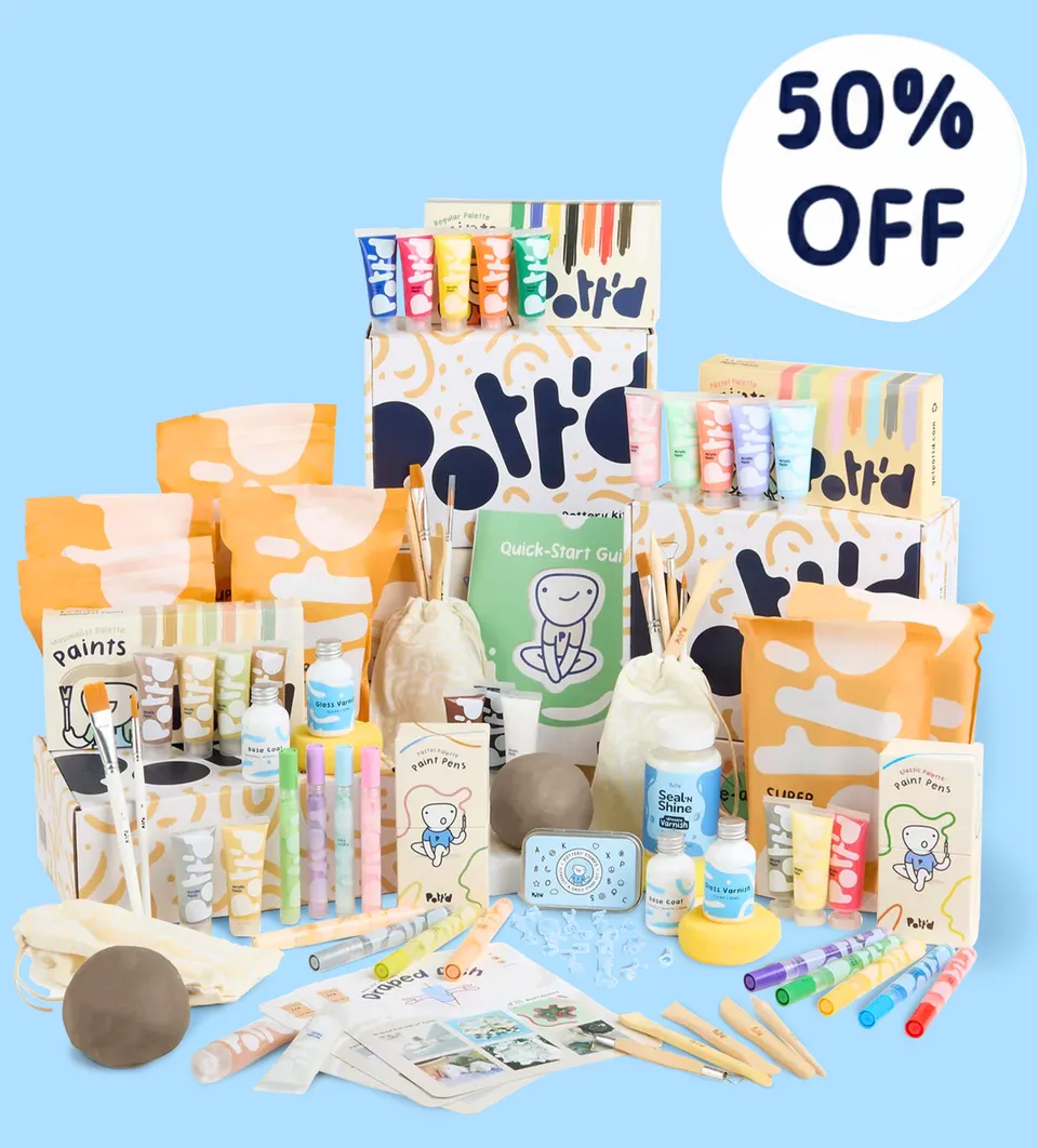 Pott'd Bundles Superbundle Kit Argilla e Ceramica Casa