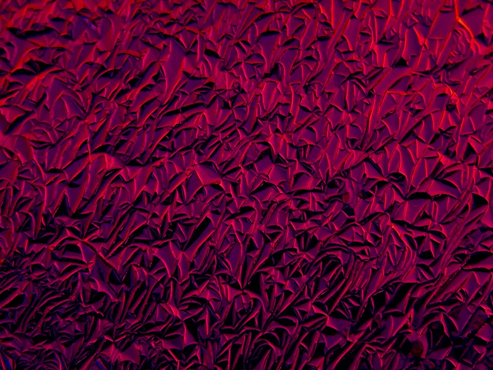 CBS Dichroic Crinklized Black Cherry vetro dicroico tondo 19"