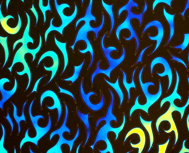 Cbs Dichroic Borderline Thorns Cyan Copper lastra vetro fusione