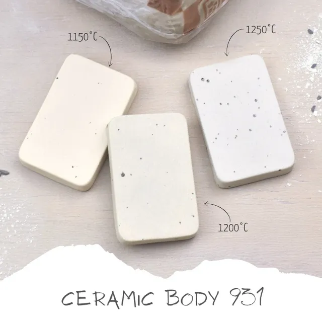 G&S 931 stoneware ceramica chiara con chamotte 0-0,2 mm