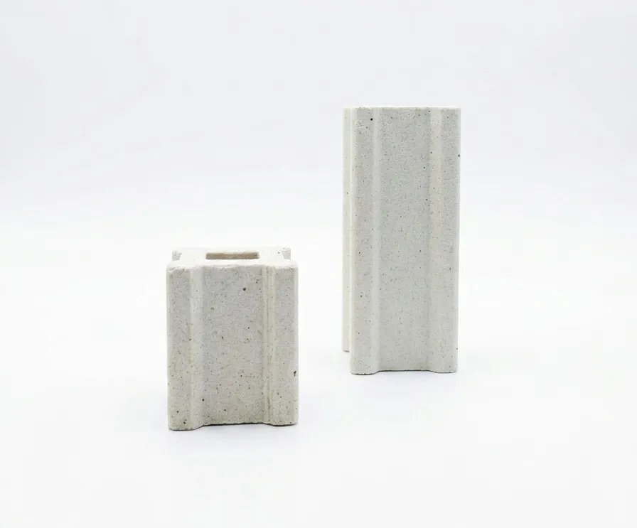 Cerama colonnina refrattaria quadrata 38x38 mm supporto forno