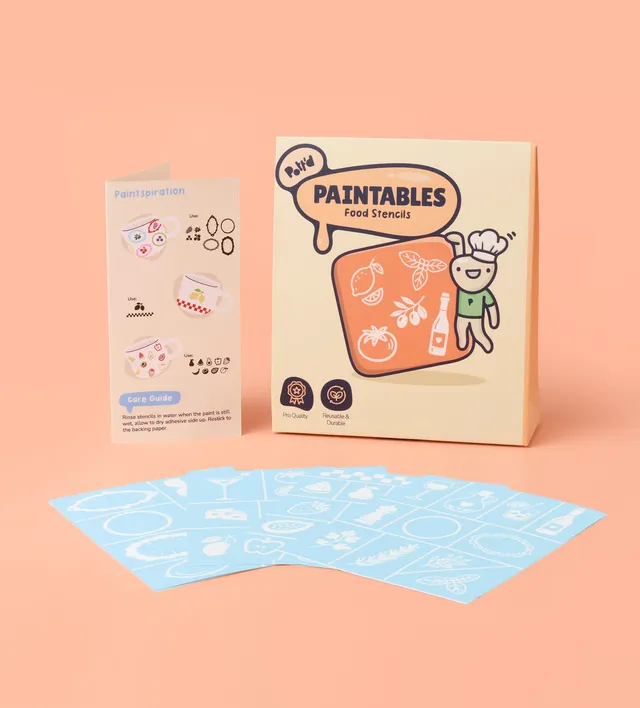 Pott'd Extras Paintables Stencil Set set stencil per ceramica