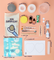 Pott'd Home Pottery Kits Zucca kit argilla e candele