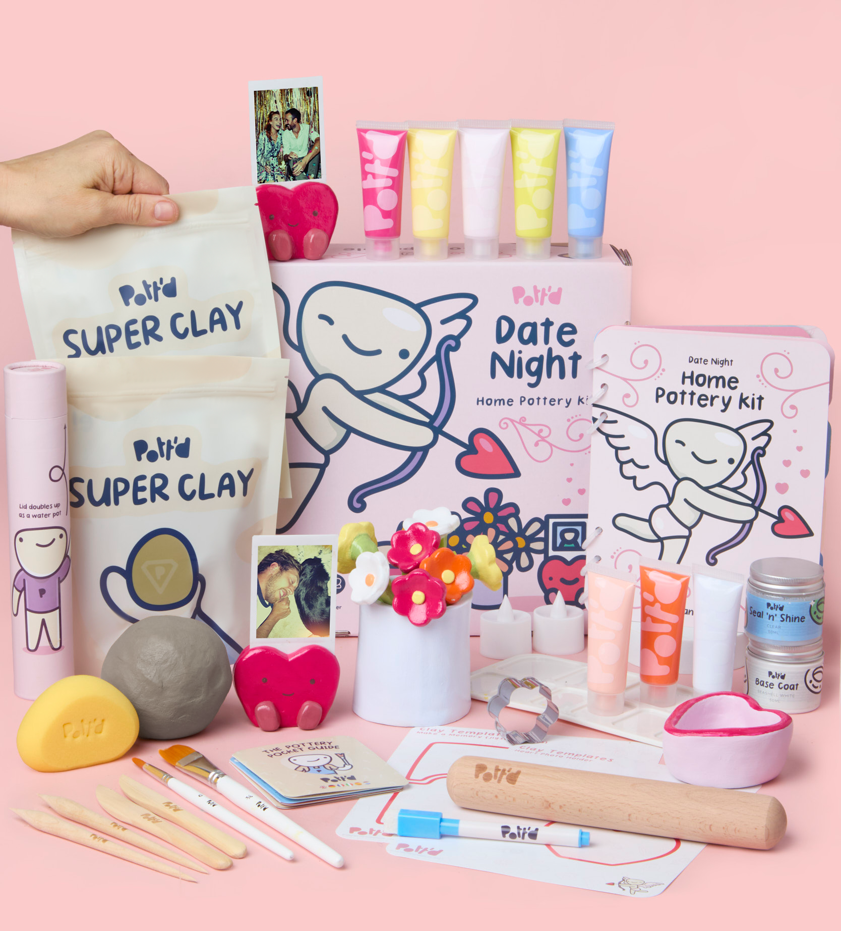 Pott'd Home Pottery Kits Date Night kit ceramica per 2 persone
