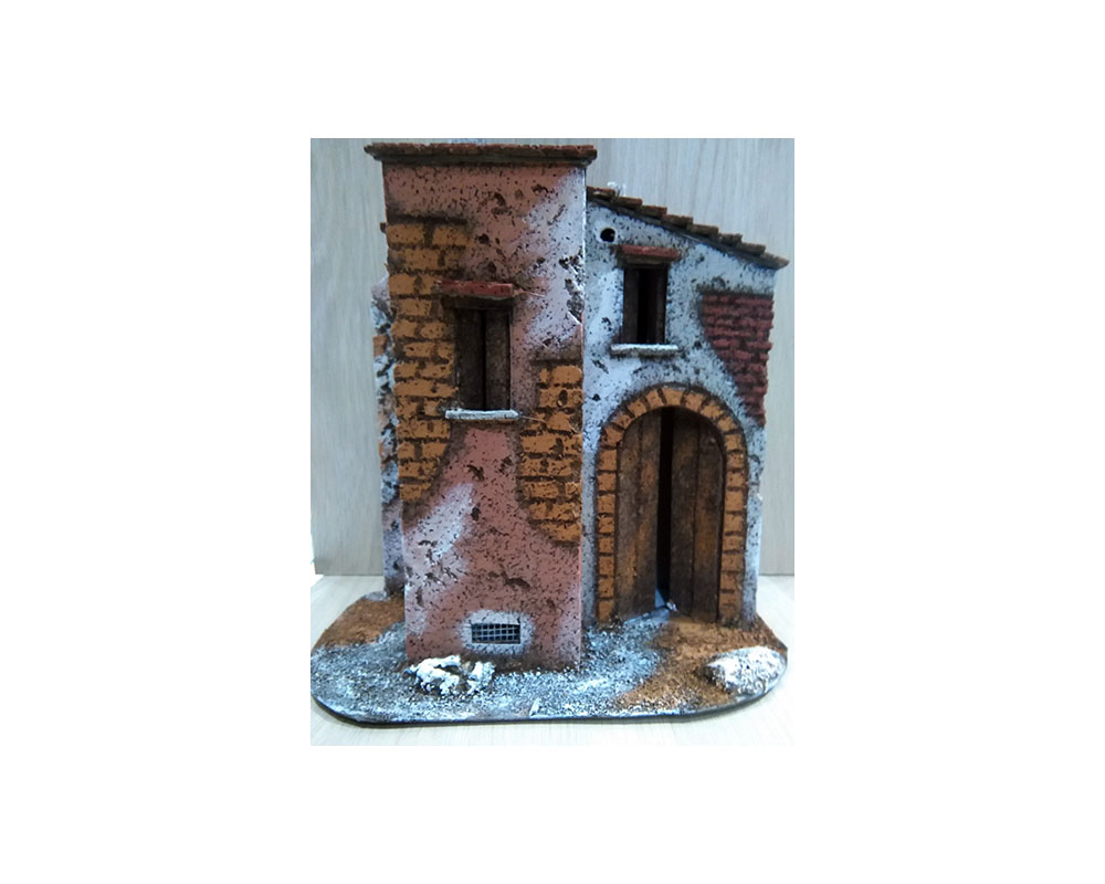 Ditta Montanini M3 casa presepe sughero 27x23x15 cm