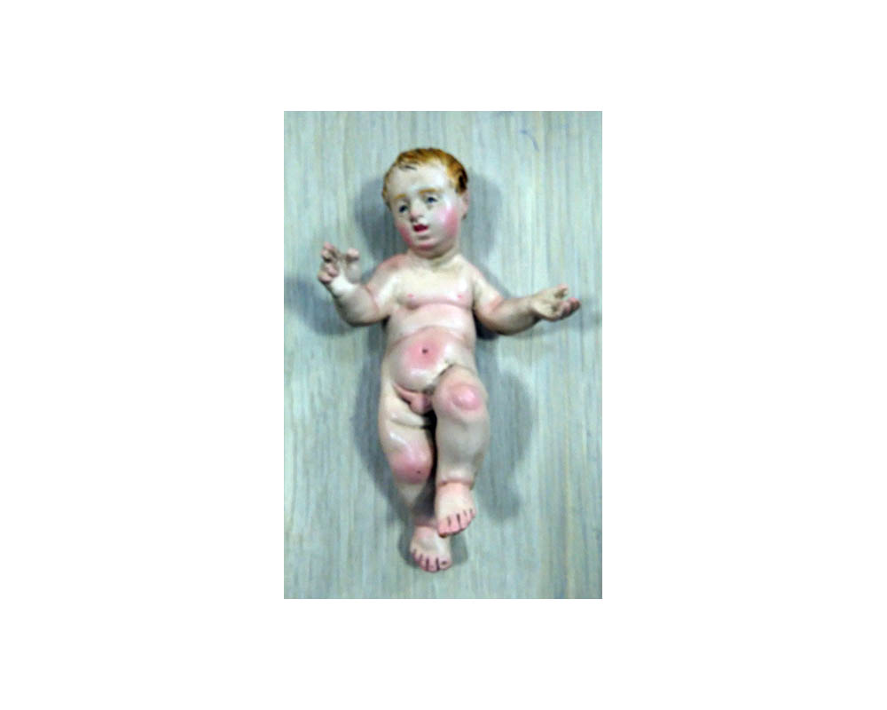 Ditta Montanini TV006 Bambino Terracotta Presepe Occhi Vetro