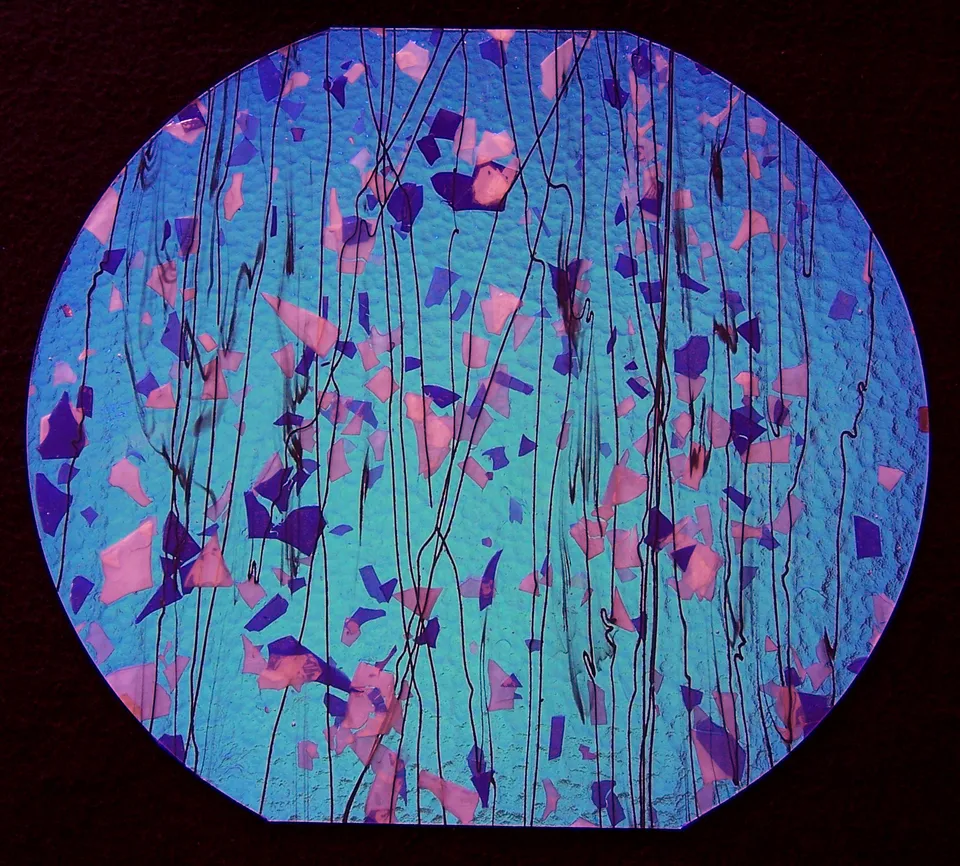CBS Fracture 4119 Yellow Blue vetro fusione 90 COE