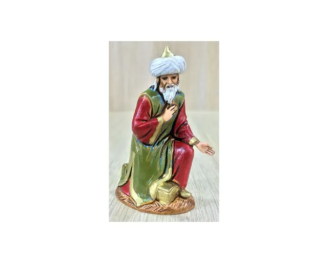 Ditta Montanini Landi 6507 Re bianco statuina presepe