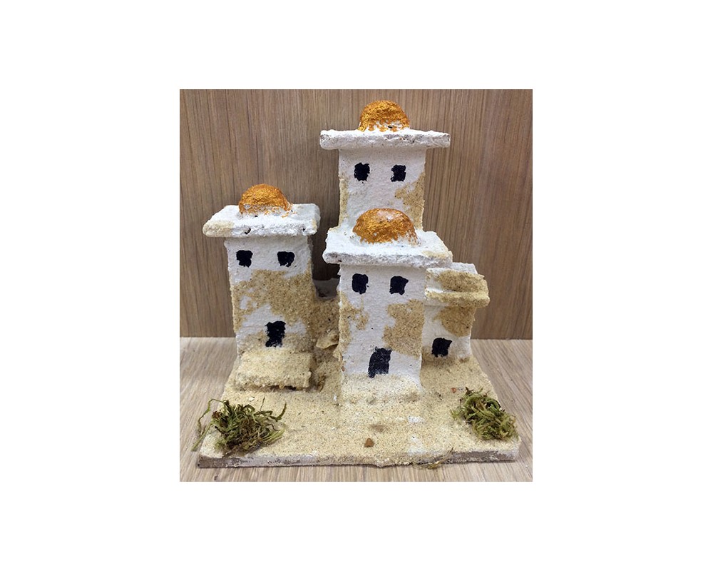 Ditta Montanini Casette in sughero CA3 casa araba presepe 9,5 cm