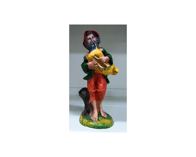 Montanini G305 Zampognaro Pastore Presepe 20 cm Carta Pesta