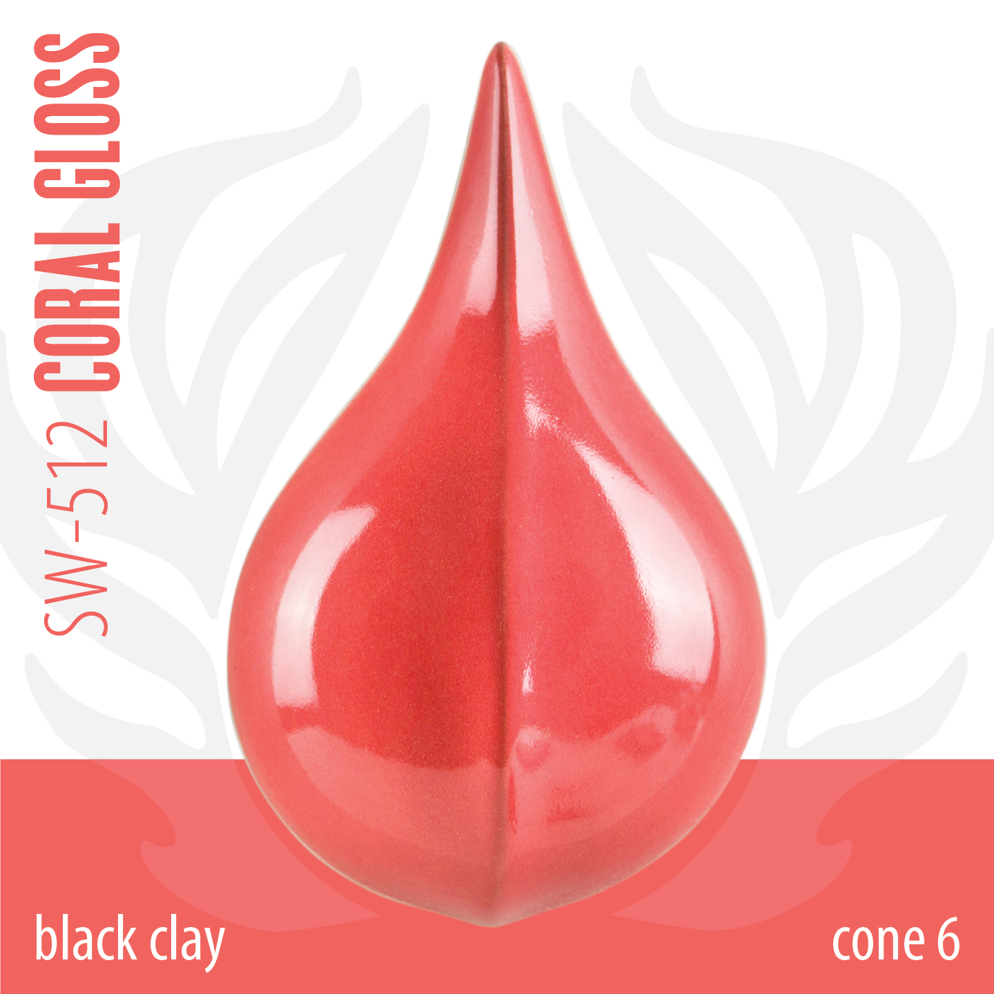 Mayco Foundations Coral Gloss smalto grès corallo