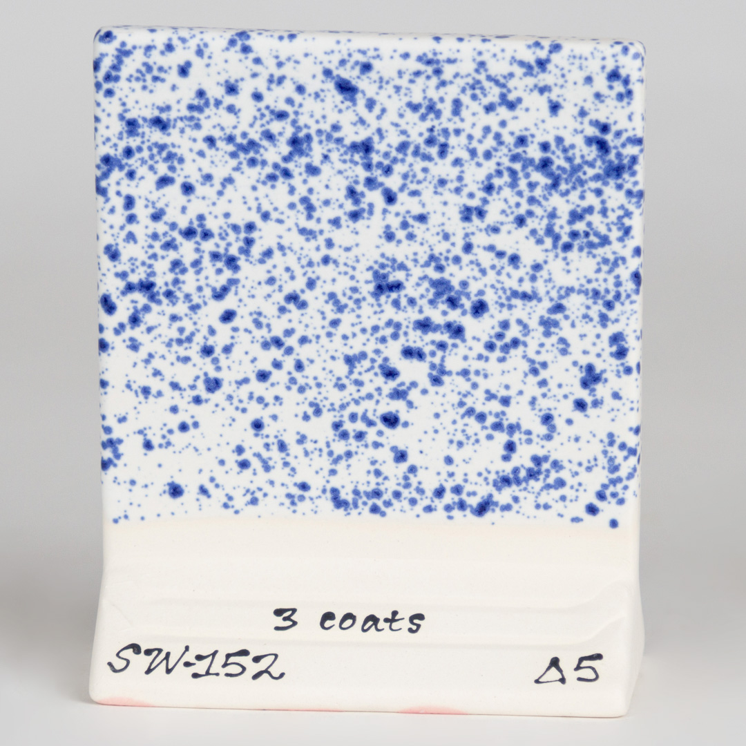 Mayco Foundations Blue Splatterware smalto cristalli blu