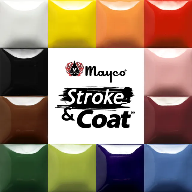 Mayco Stroke & Coat Kit #3 smalto ceramica pinte lucido