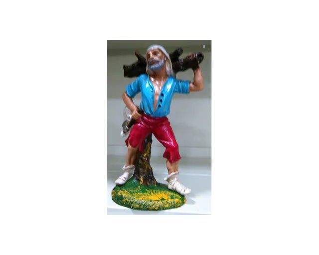 Ditta Montanini G449 pastore presepe con legna 30 cm