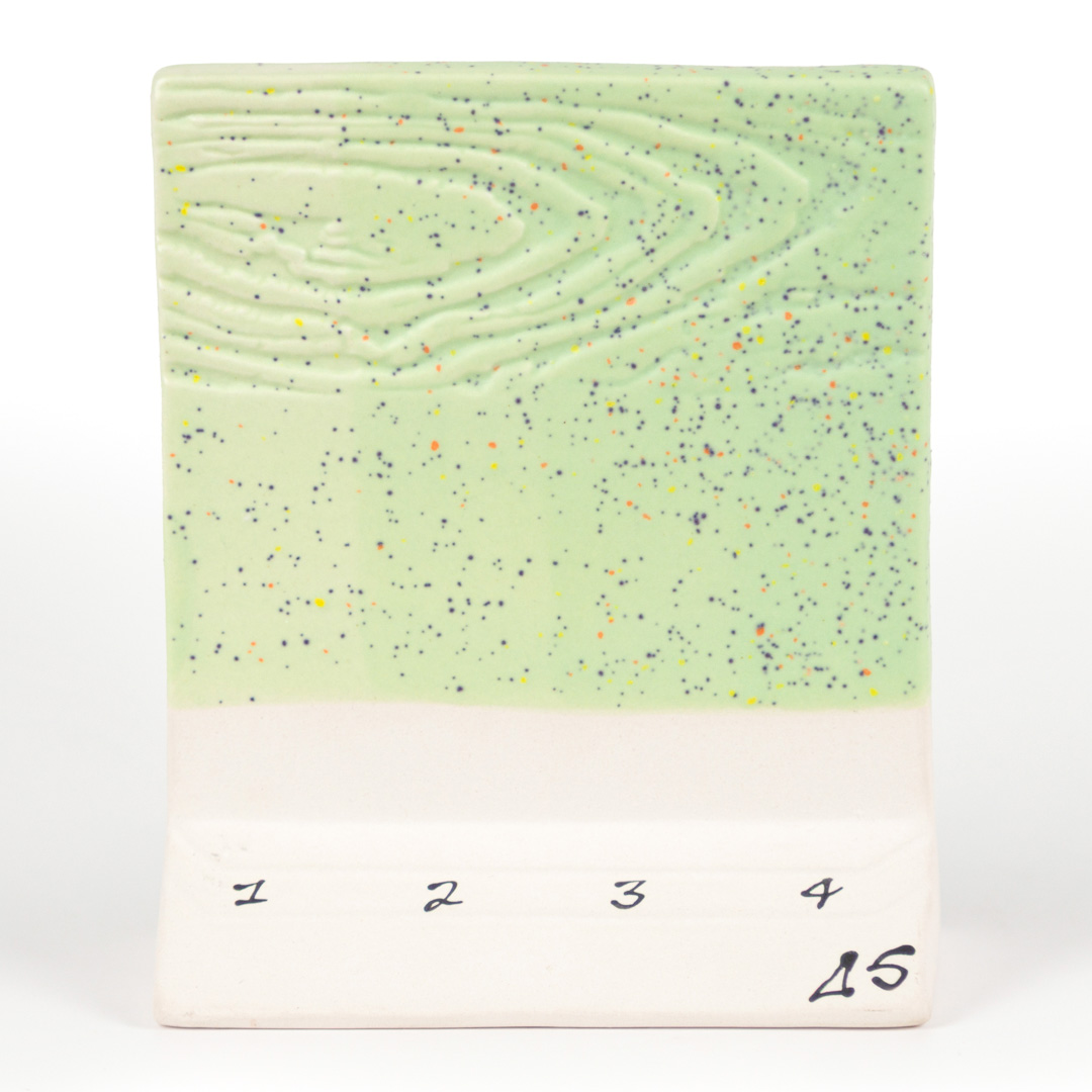 Mayco Stoneware Mint Speck smalto grès verde menta opaco