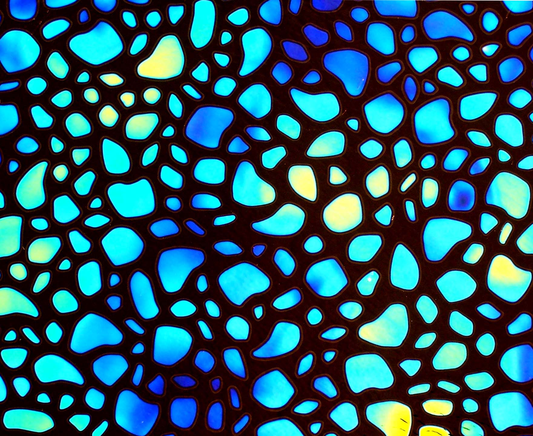 CBS Borderline River Rock vetro dicroico quarto foglio cyan copper