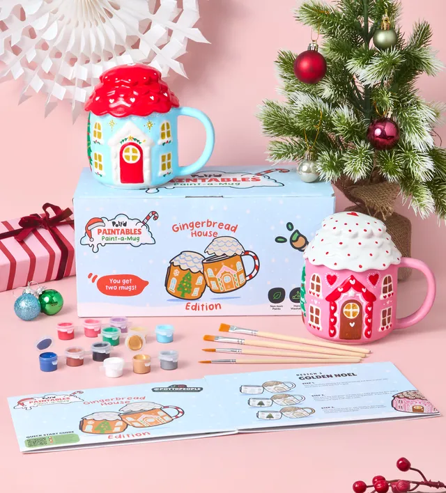 Pott'd Painting Kits Lebkuchenhaus Tazze x2 Kit Invernale