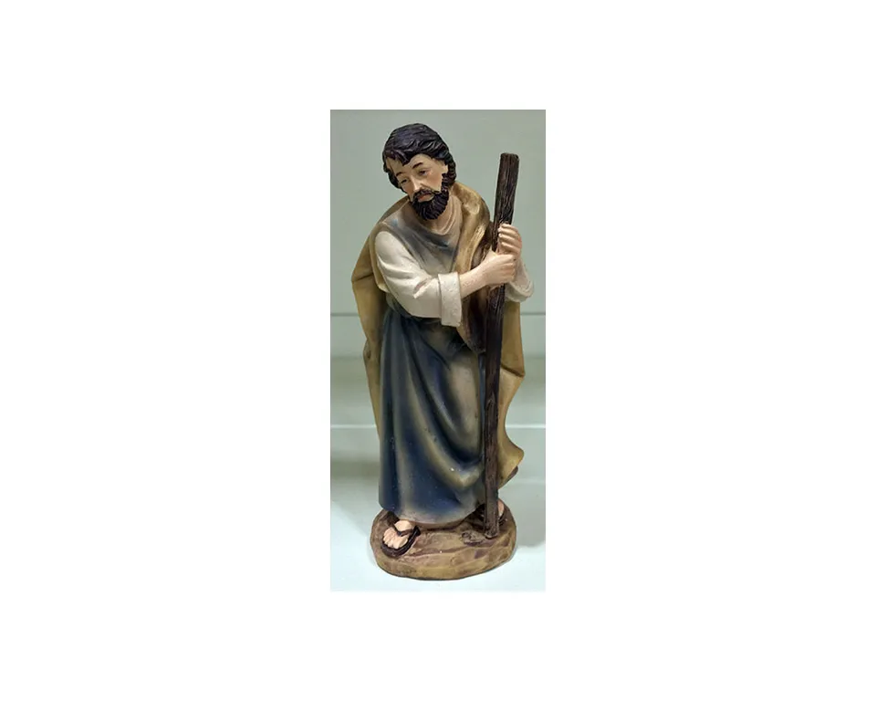 Natività 03411 San Giuseppe statuina resina presepe