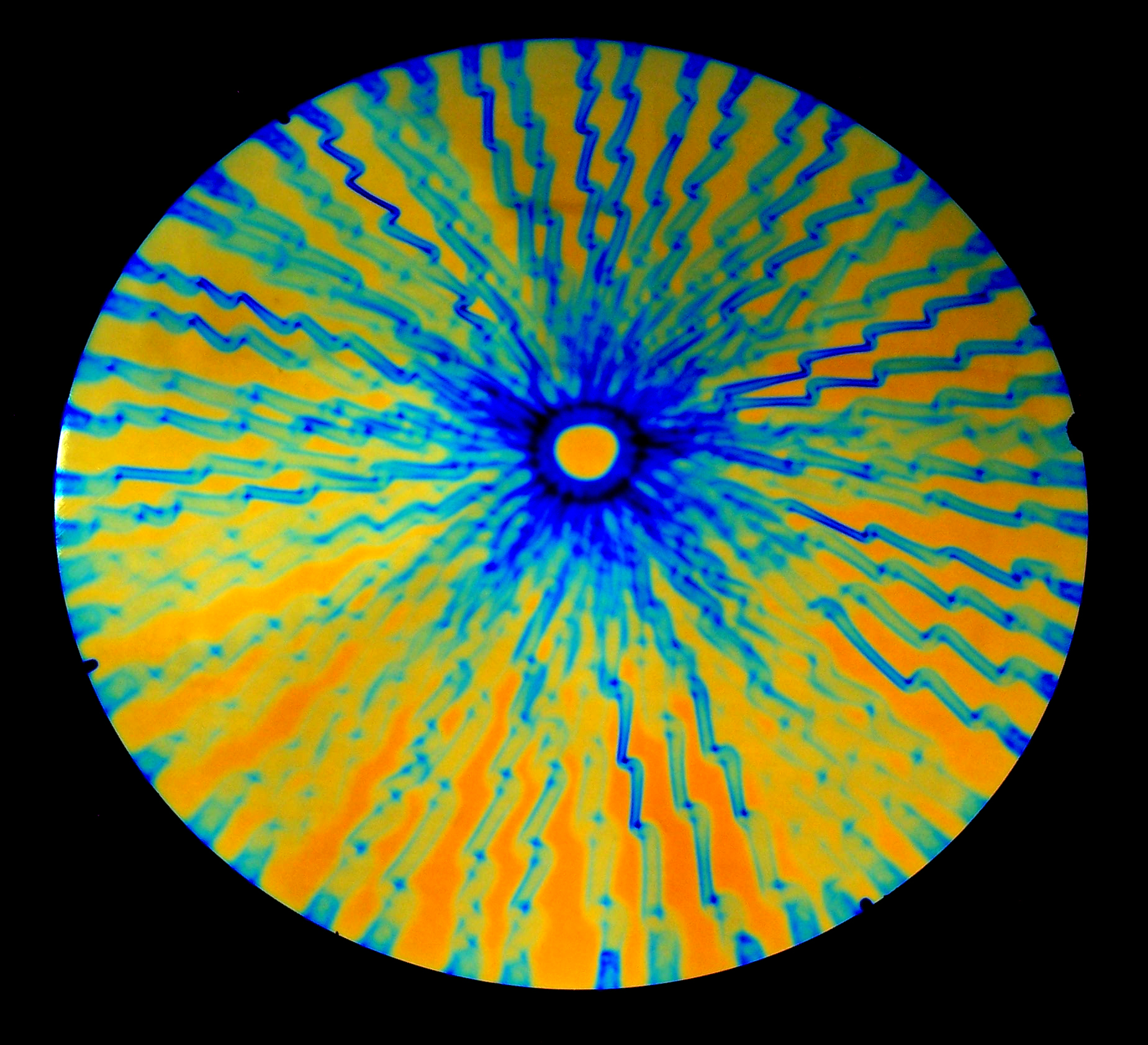 Cbs Dichroic Voltage Cyan Copper vetro dicroico fantasia Voltage