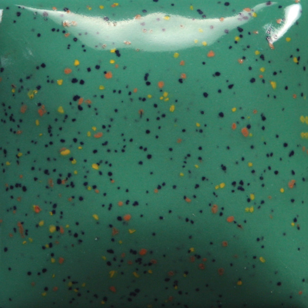 Mayco Speckled Jaded smalto ceramica verde maculato