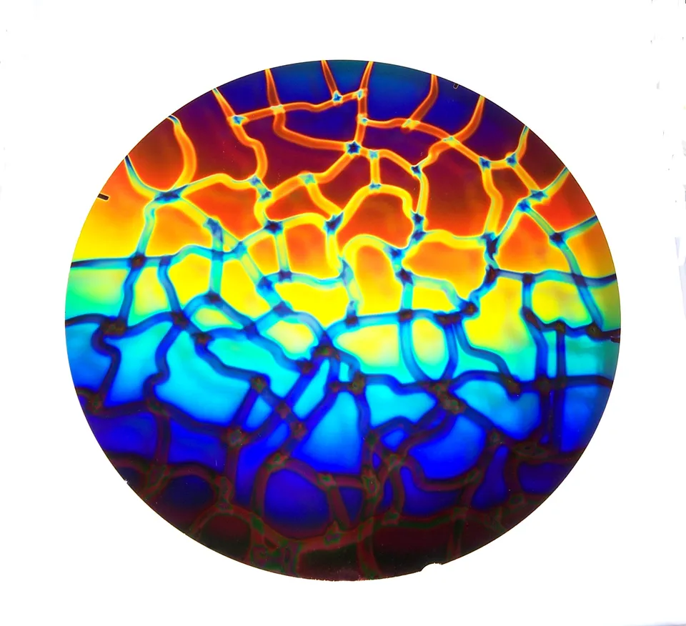 CBS Dichroic Hot Lava vetro dicroico pattern standard rainbow