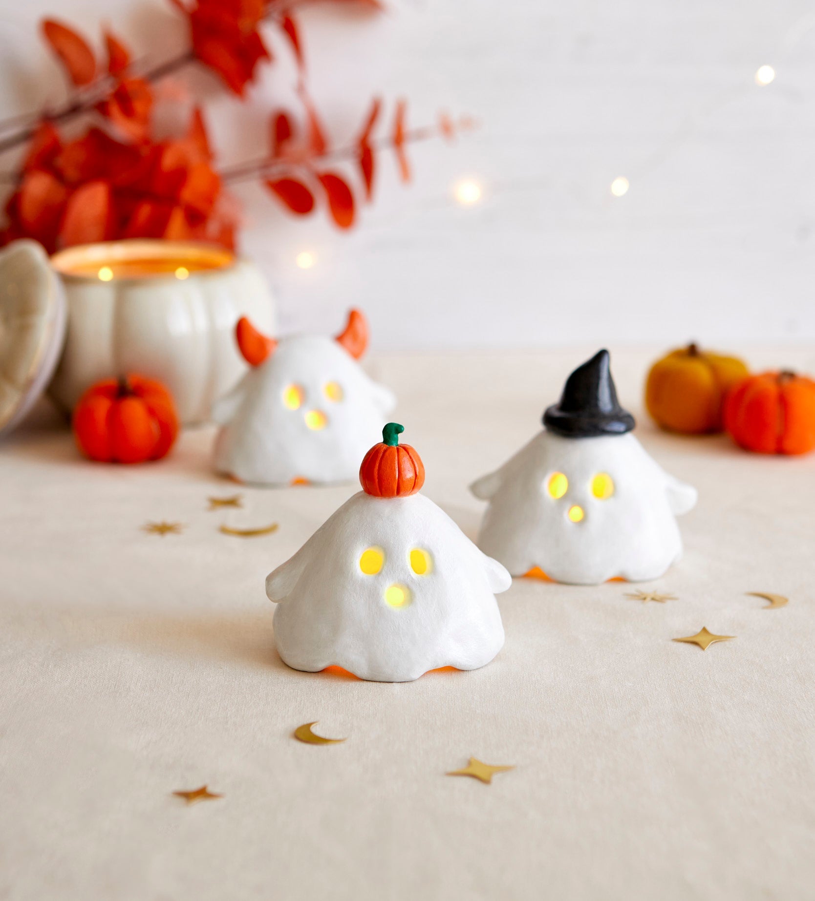Pott'd Projects Halloween Kit Fantasmi Portacandele Trio
