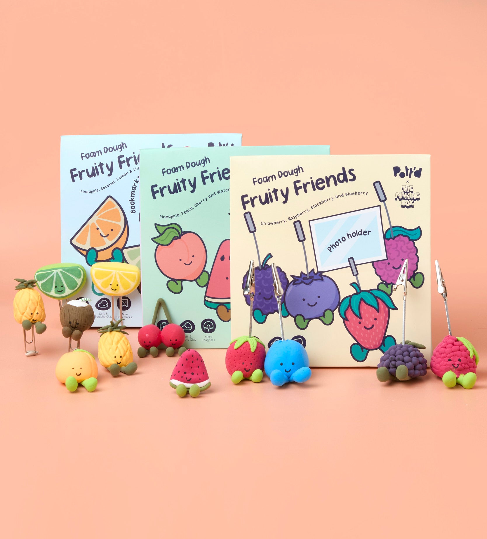 Pott'd Projects Fruity Friends Set kit ceramica frutta