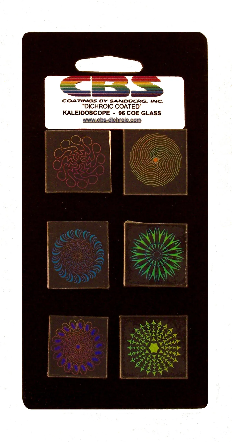 Cbs Kaleidoscope Pinwheel vetro dicroico pack grande 6 pezzi