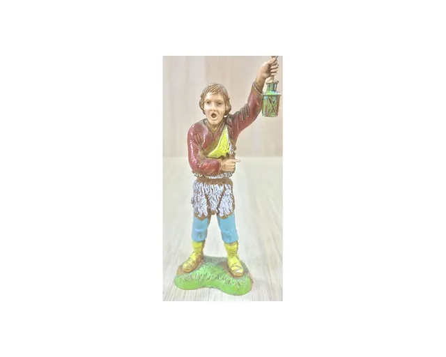 Landi 1015 pastore con lanterna 10 cm resina