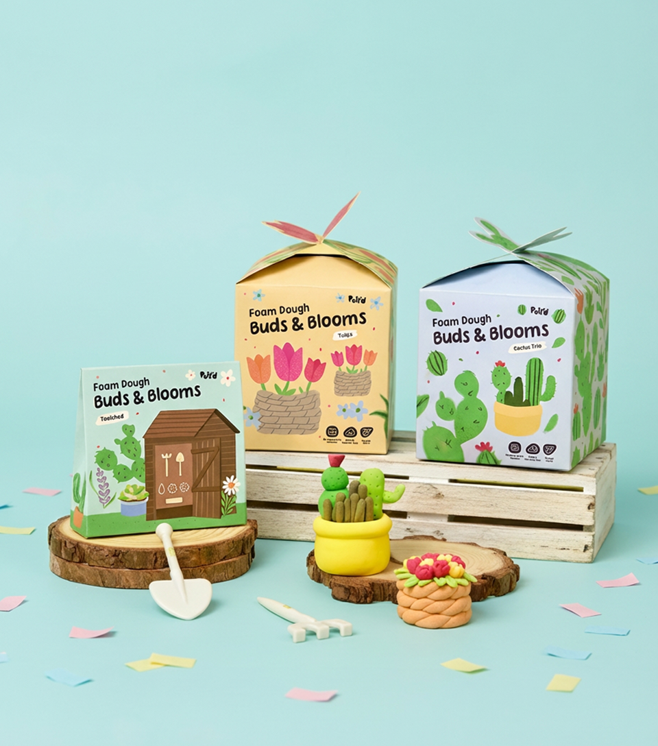 Pott'd Bundles Scherp & Zoet kit tulipani e cactus