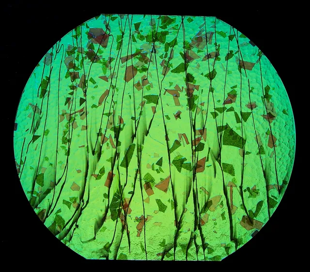 Cbs Dichroic Specialty Fracture 4114 Magenta Green vetro 90 COE