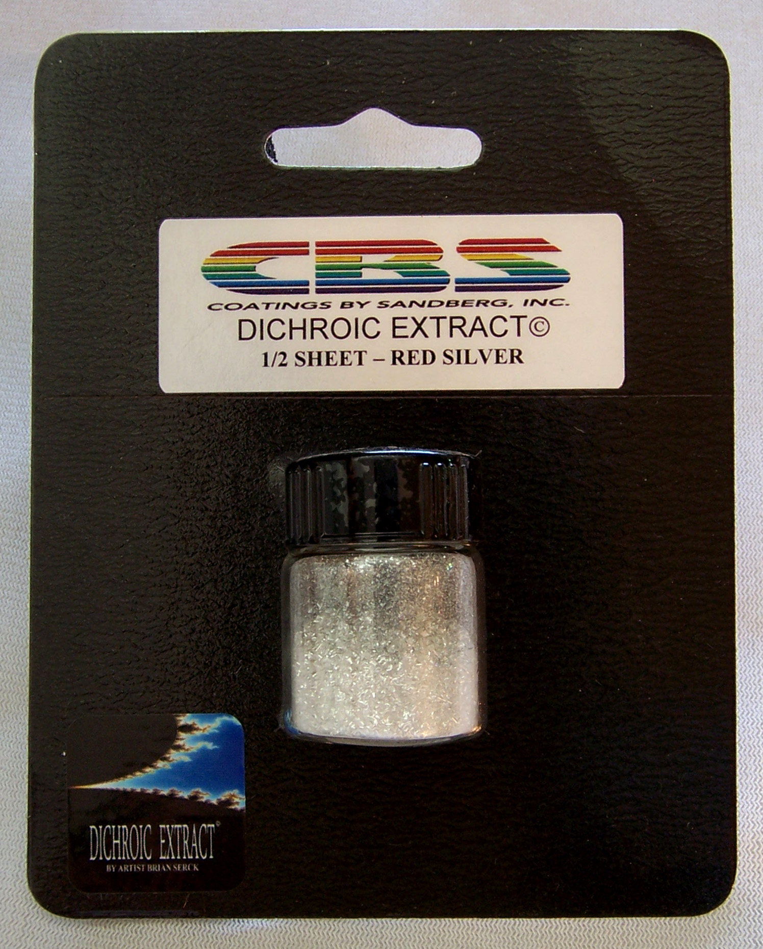 CBS Dichroic Extract Red Silver vetro dicroico mezzo foglio