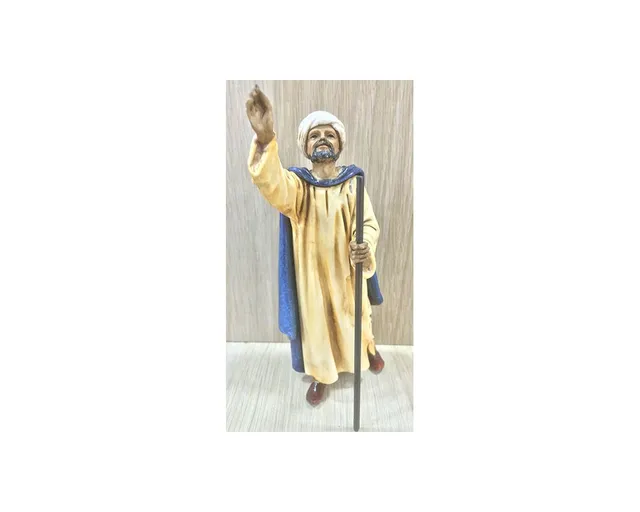 Pastori Landi 1316 Conducente 13cm statuina presepe dipinta a mano
