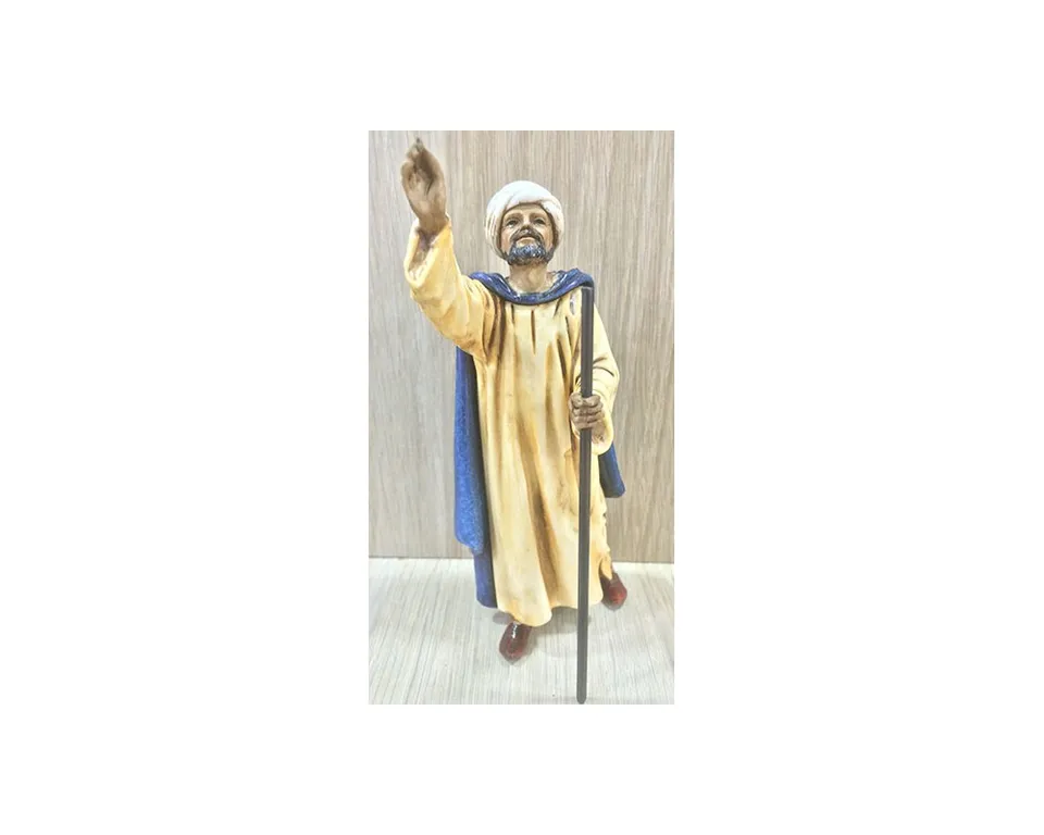 Pastori Landi 1316 Conducente 13cm statuina presepe dipinta a mano