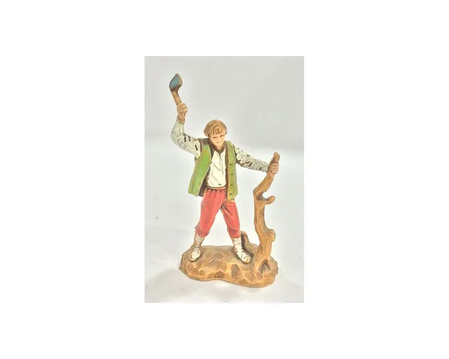 Montanini Pastori Landi 3548 statuina boscaiolo presepe