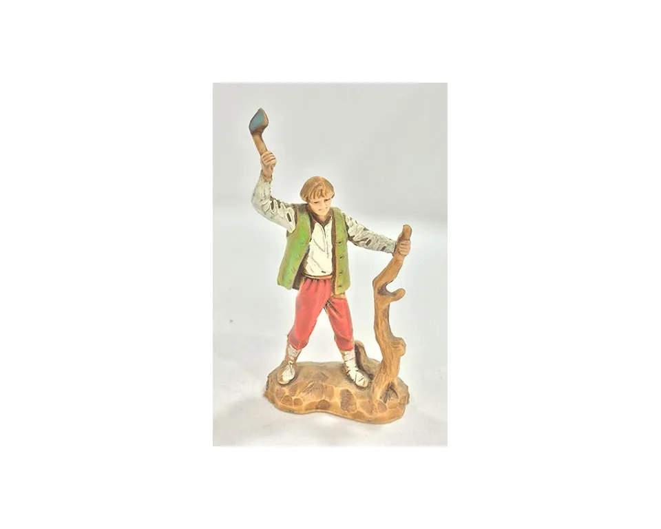Montanini Pastori Landi 3548 statuina boscaiolo presepe