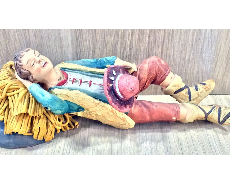 Montanini T1612 Dormiente Pastore Terracotta 16 cm Presepe