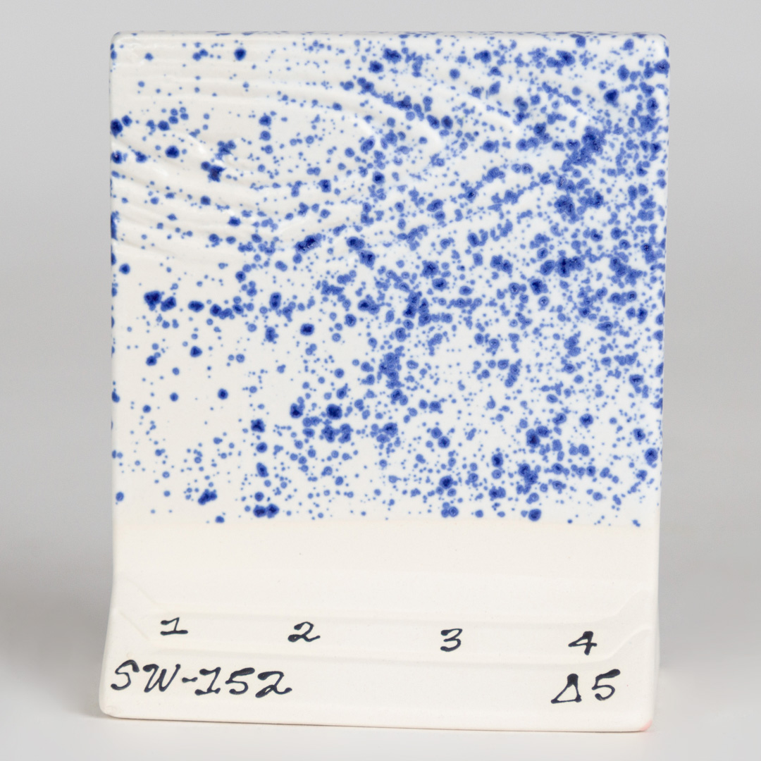 Mayco Foundations Blue Splatterware smalto cristalli blu