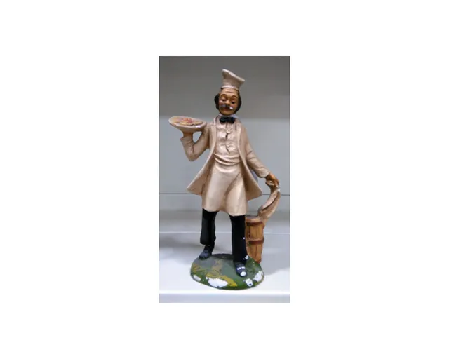 Ditta Montanini Pastori legno G345 cameriere 20 cm presepe