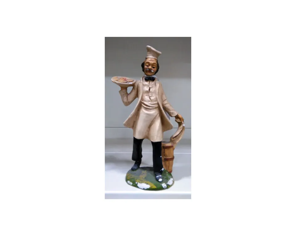Ditta Montanini Pastori legno G345 cameriere 20 cm presepe