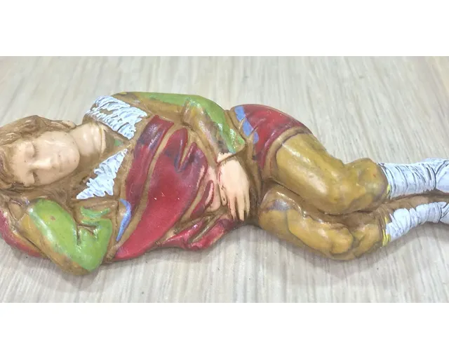 Pastori Landi 8023 Dormiente statuina presepe 8 cm