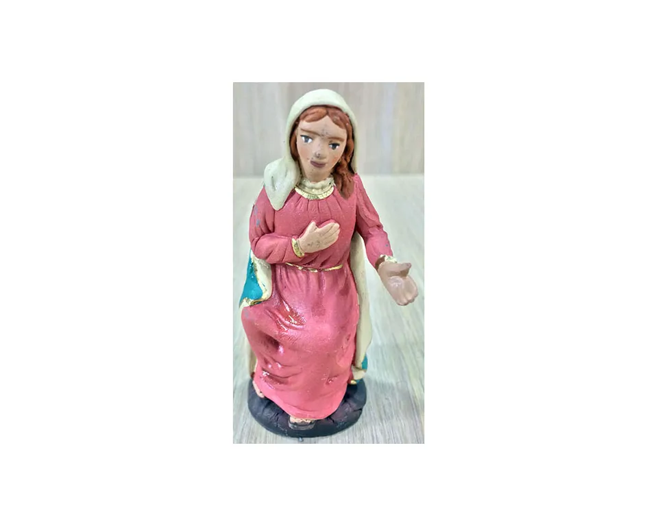 Montanini Terracotta T1001 Madonna 10 cm statuina presepe