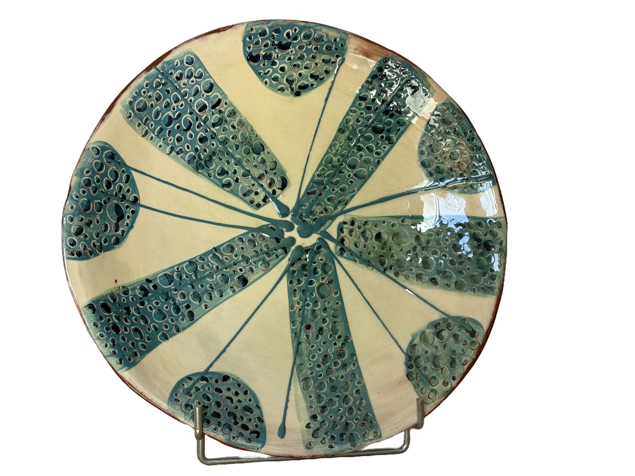 OrientéObjets Figuerolles Petites Bulles piatto medio ceramica