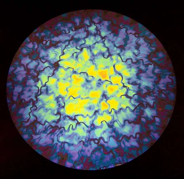 Cbs Dichroic Target Rainbow Fusion vetro per fusione verde magenta blu