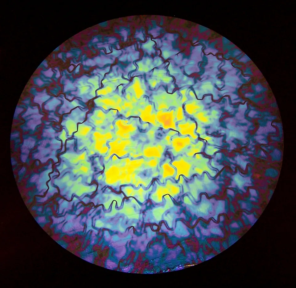 Cbs Dichroic Target Rainbow Fusion vetro per fusione verde magenta blu