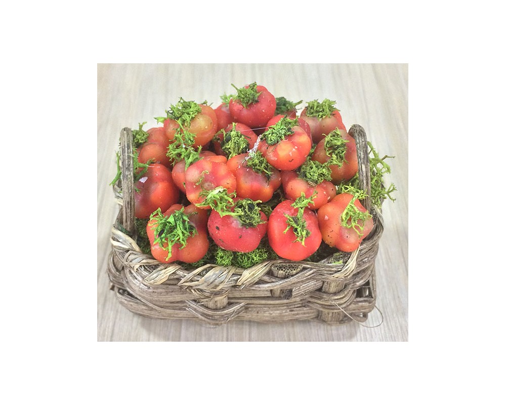 Ditta Montanini C1 Cestino pomodori minuteria cera H 4,5 cm