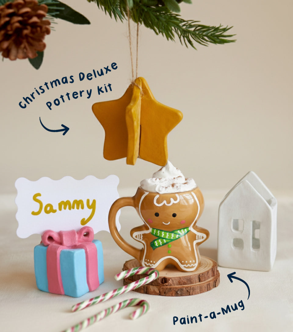 Pott'd Bundles Christmas kit ceramica vasellame e tazza gingerbread